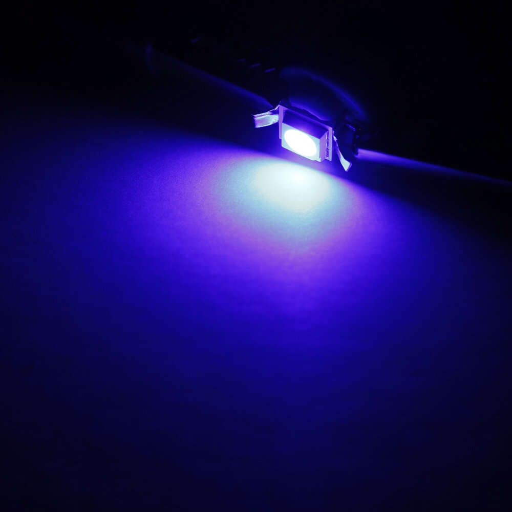 Yellow - 10 Pack LED Car Indicator Lights T5 B8.5d Width Light 5050SMD 1 LED Instrument Light Instru