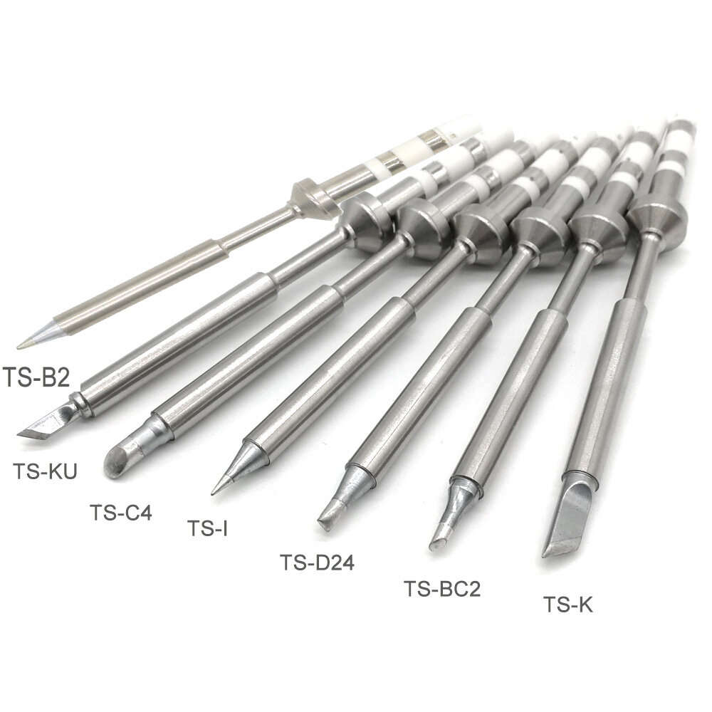 TS-BC2 - Replacement Black Chrome Tip Soldering Iron Tips for Digital LCD Soldering Iron