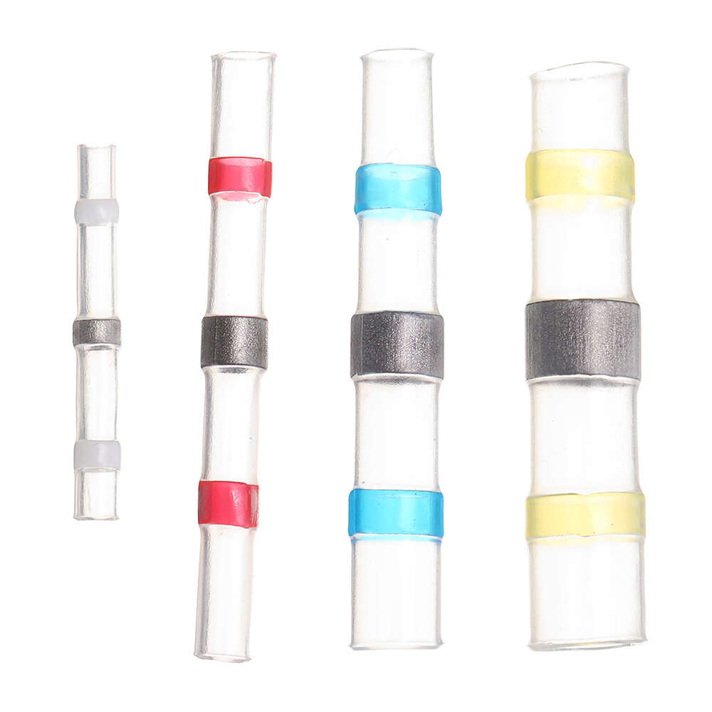 50PCS Solder Seal Wire Connectors Waterproof Heat Shrink Butt Connectors Electrical Wire Terminals I