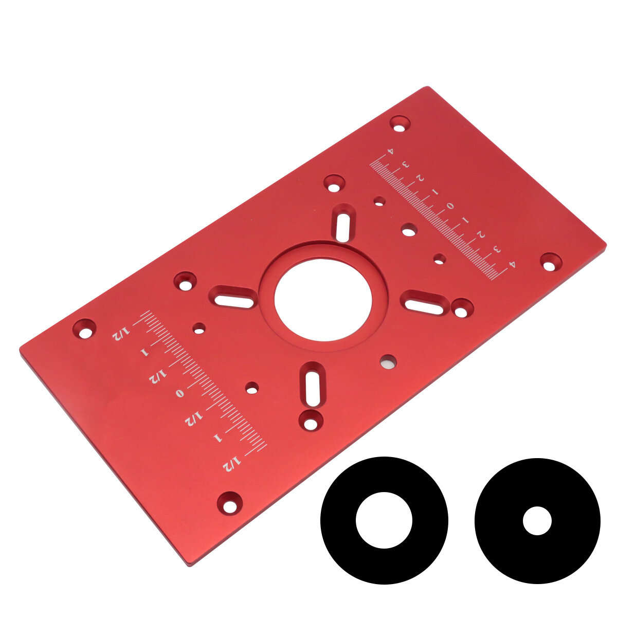 M8 Black/Red CNC Router with Aluminum Inverted Plate Lift Table and Electric Wood Milling Platform