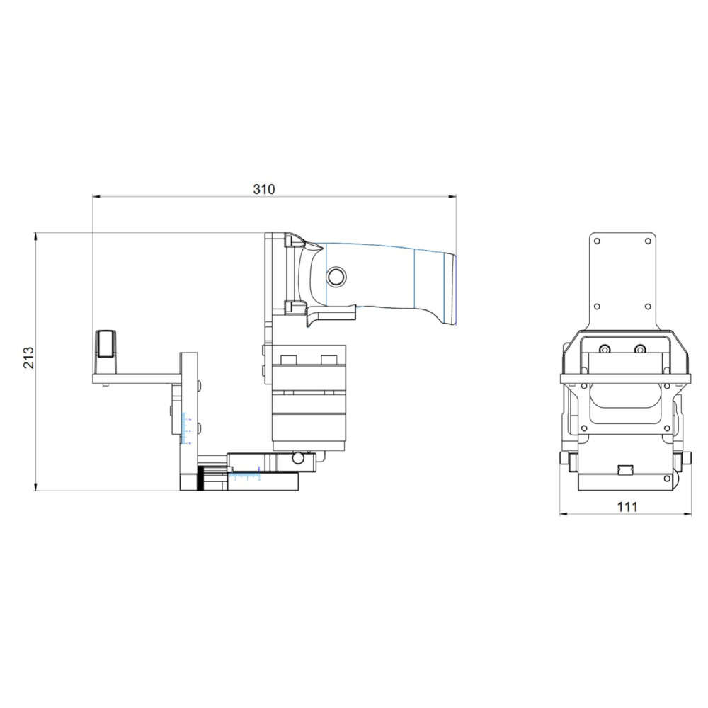 GANWEI 2-In-1 Slotting Adjustable Wood Trimming Machine Holder Eletric Trimmer Holder Bracket for 65