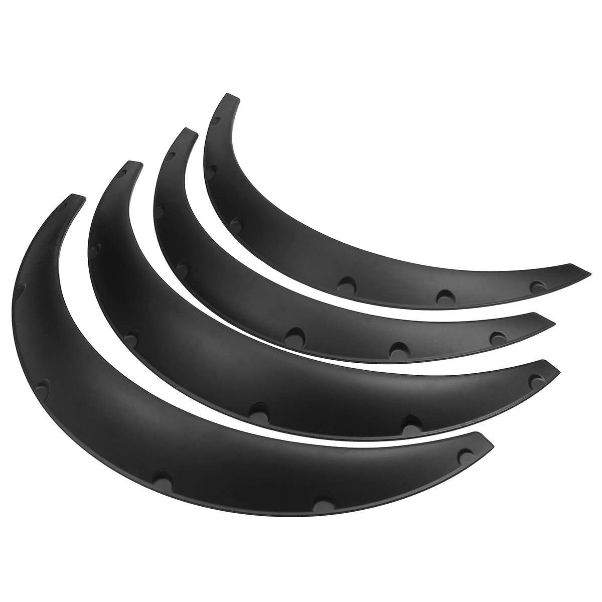 4-Piece/Set Universal Car Wheel Arch Tire Guard Decorative Fender Flexible Yet