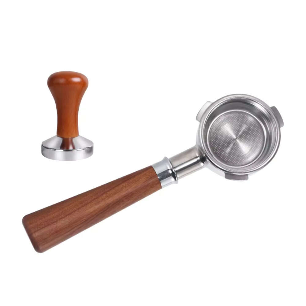 1 Set - HiBREW 58mm Espresso Accessories Set With Bottomless Portafilter Tamper Distributor Dosing F