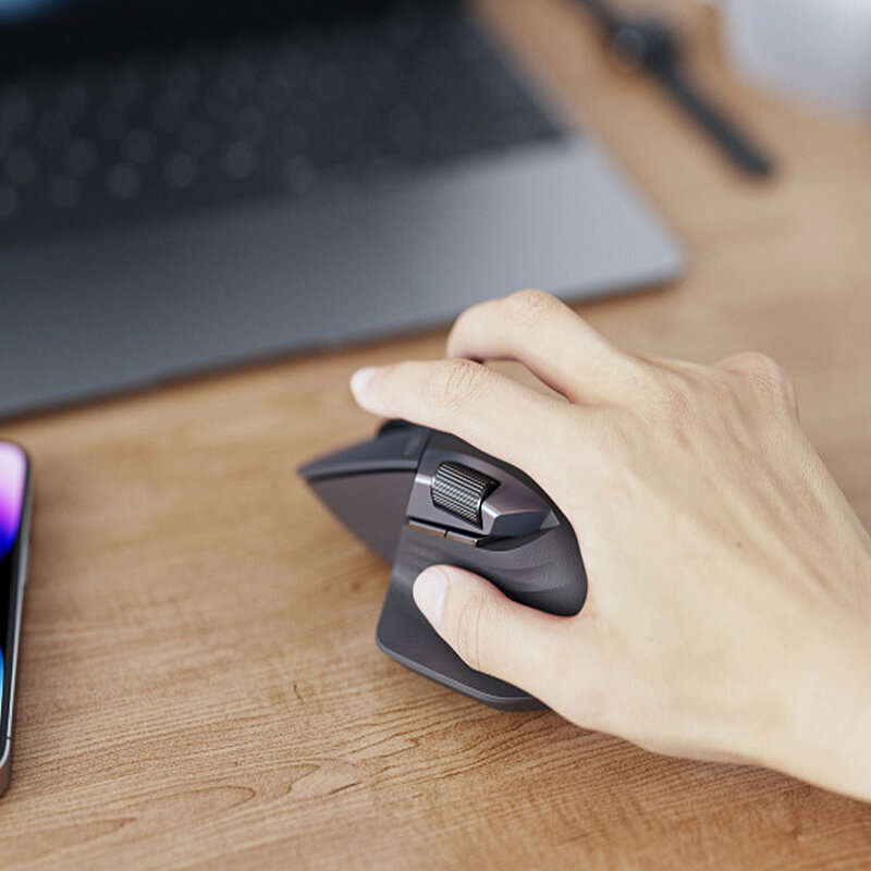 Black - Rapoo MT760NL Tri-mode Gaming Mouse PAW3311 Sensor 2KHz Return Rate 12000DPI Ergonomics Low