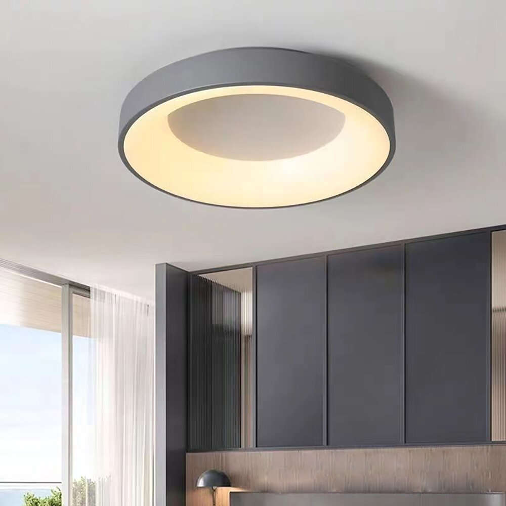 White - 30cm 24W Full Spectrum Smart LED Ceiling Lamp 3 Color Temperatures Modern Simple for 5~10 Be