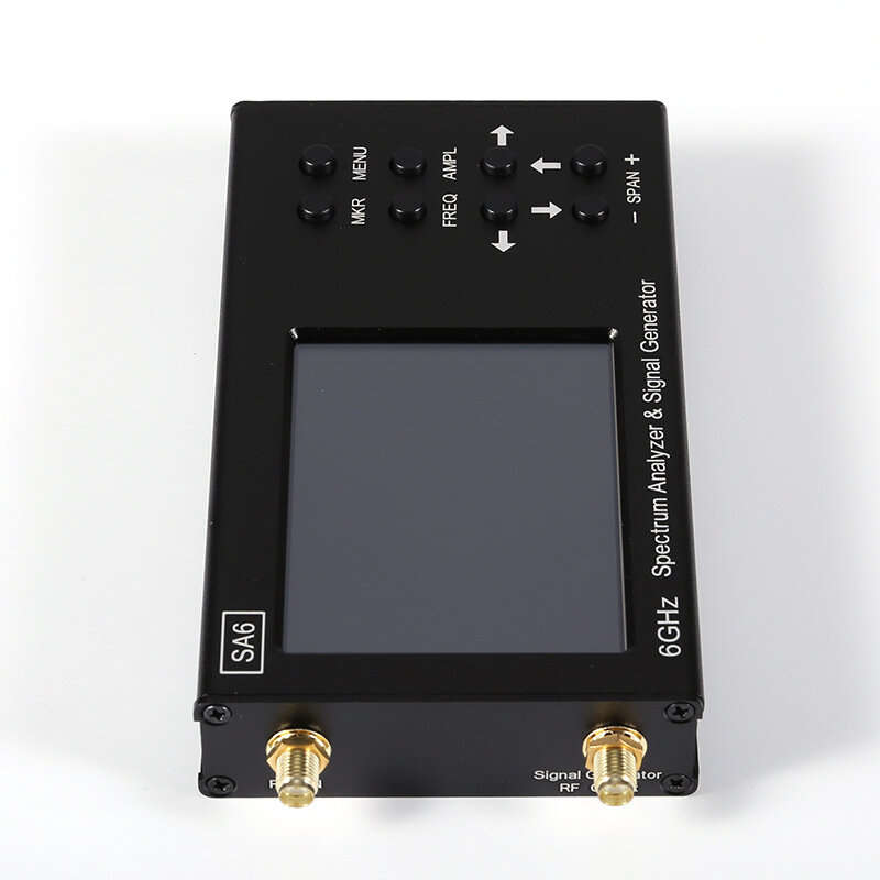 Black - AISANRAY SA6 Handheld Spectrum Analyzer 35-6200 MHz 6GHz 3.2 Inch Touch Screen High Dynamic