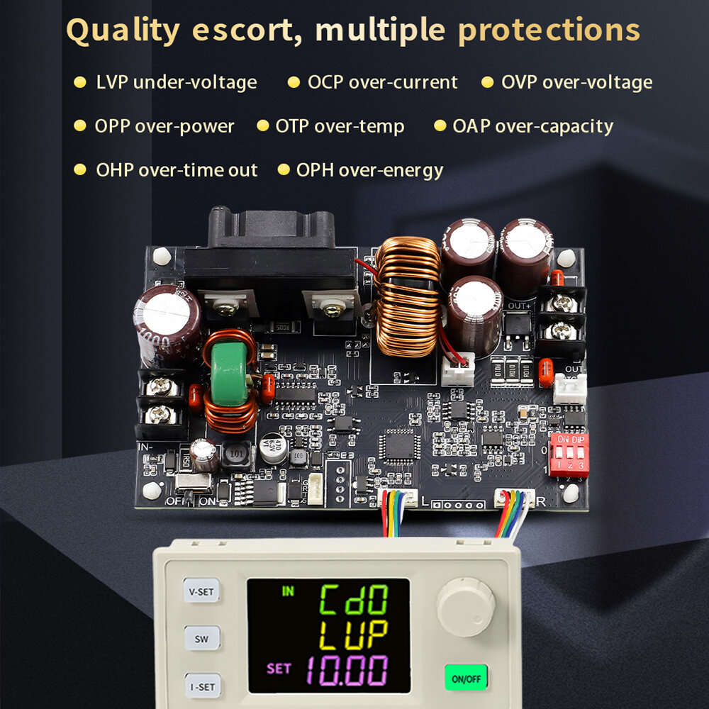 Set - Sinlink XY6015LV CNC Adjustable DC Stabilized Power Supply Module Constant Voltage and Current