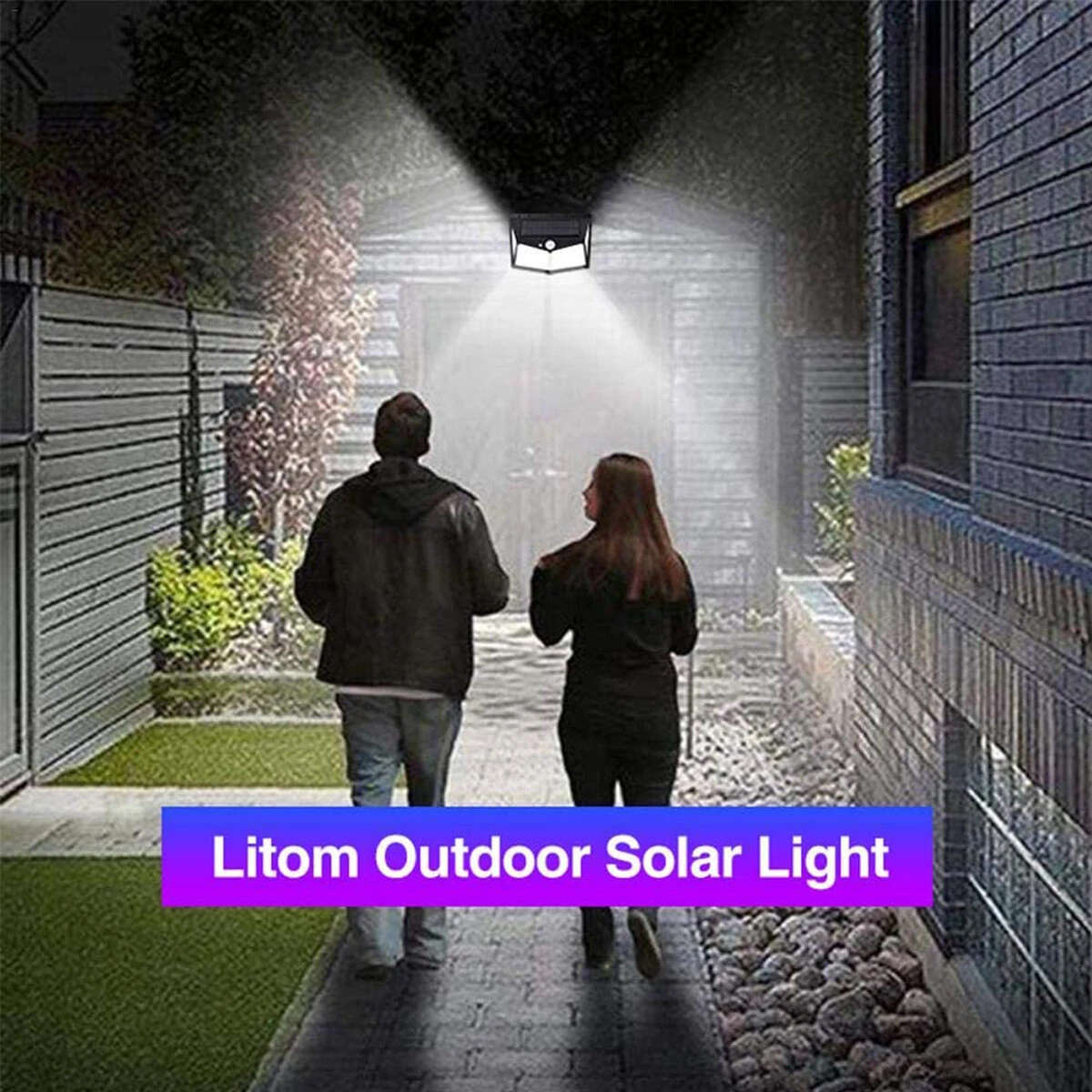 BULK FROM 6 // 212 LED OUTDOOR SOLAR WALL LIGHT MOTION SENSOR  LIGHT