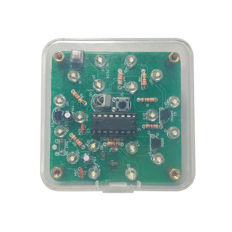 Full Set - Remote Control Night Light DIY Kit Adjustable Brightness 18 LEDs with USB Power and Infra