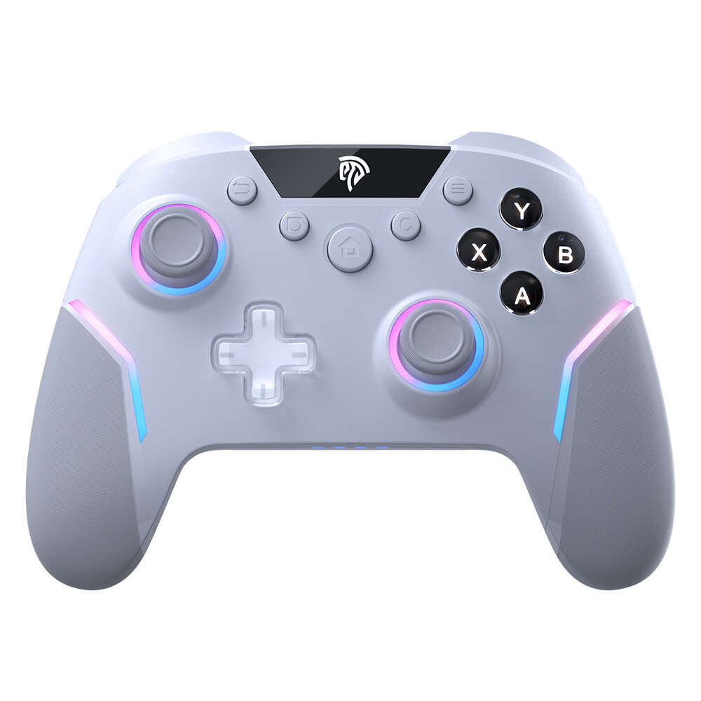 White - EasySMX ESM-X20 Wireless Gaming Controller Dual Hall Trigger 3-Mode Detachable Hall Joystick