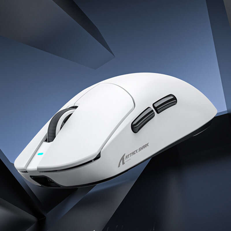 White - ATTACK SHARK X8SE Tri-mode Gaming Mouse PAW3311 Sensor BK52820 Flagship Chip 600-25000DPI 1K