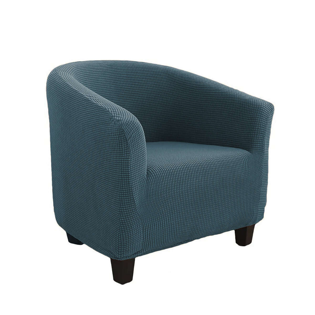 European Stretch Full-Inclusive Single Sofa Cover Cafe Shop Hotel Room Solid Color Sofa Chair Cover