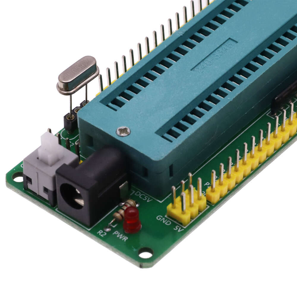 Black - 51 AVR MCU STC Minimum System Board Learning Development Board STC89C52 AT89S52 40P Locking