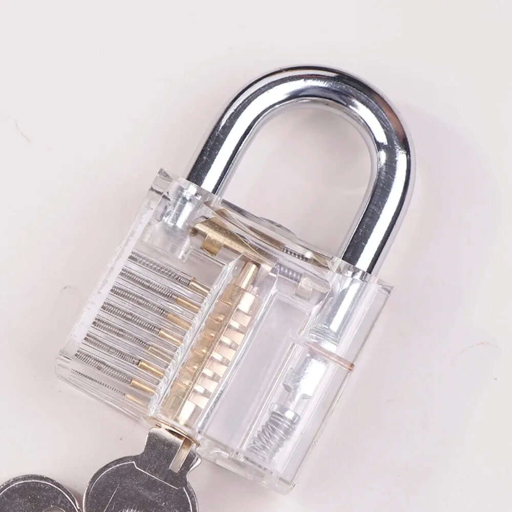 Kit - Premium Lock Pick Set 32 Piece Professional Transparent Training Locks Stainless Steel Anti Sl