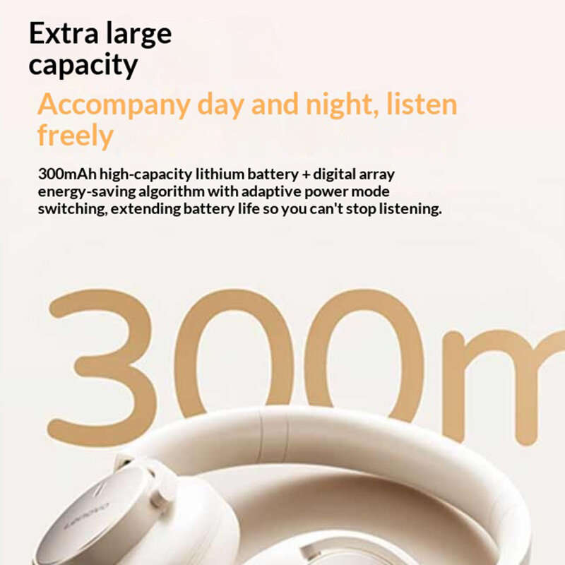 ANC - Lenovo EH150 ANC Headset Wireless bluetooth Headphone 40mm Driver Low Delay Foldable Design Ov
