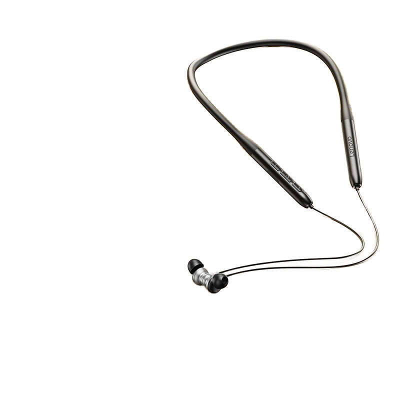 Skin White - Lenovo E500 Neckband Earphone Wireless bluetooth 5.4 Headphone 10mm Drivers Ultra-CD Le