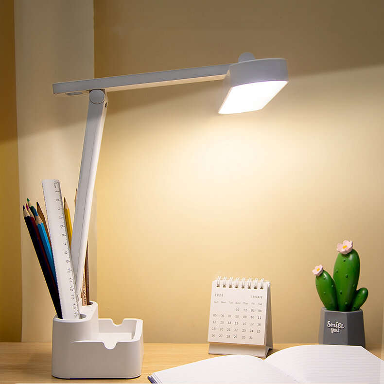 Built-in 4000mAh battery - USB Charging LED Desk Lamp 3 Color Temperatures Brightness Adjustable Bed
