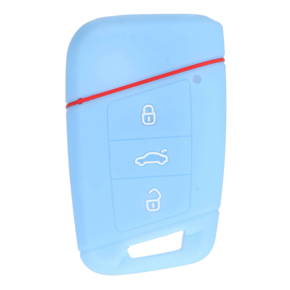 Car Key Case 3 Buttons Silicone Remote Key Case cover FOB For VW