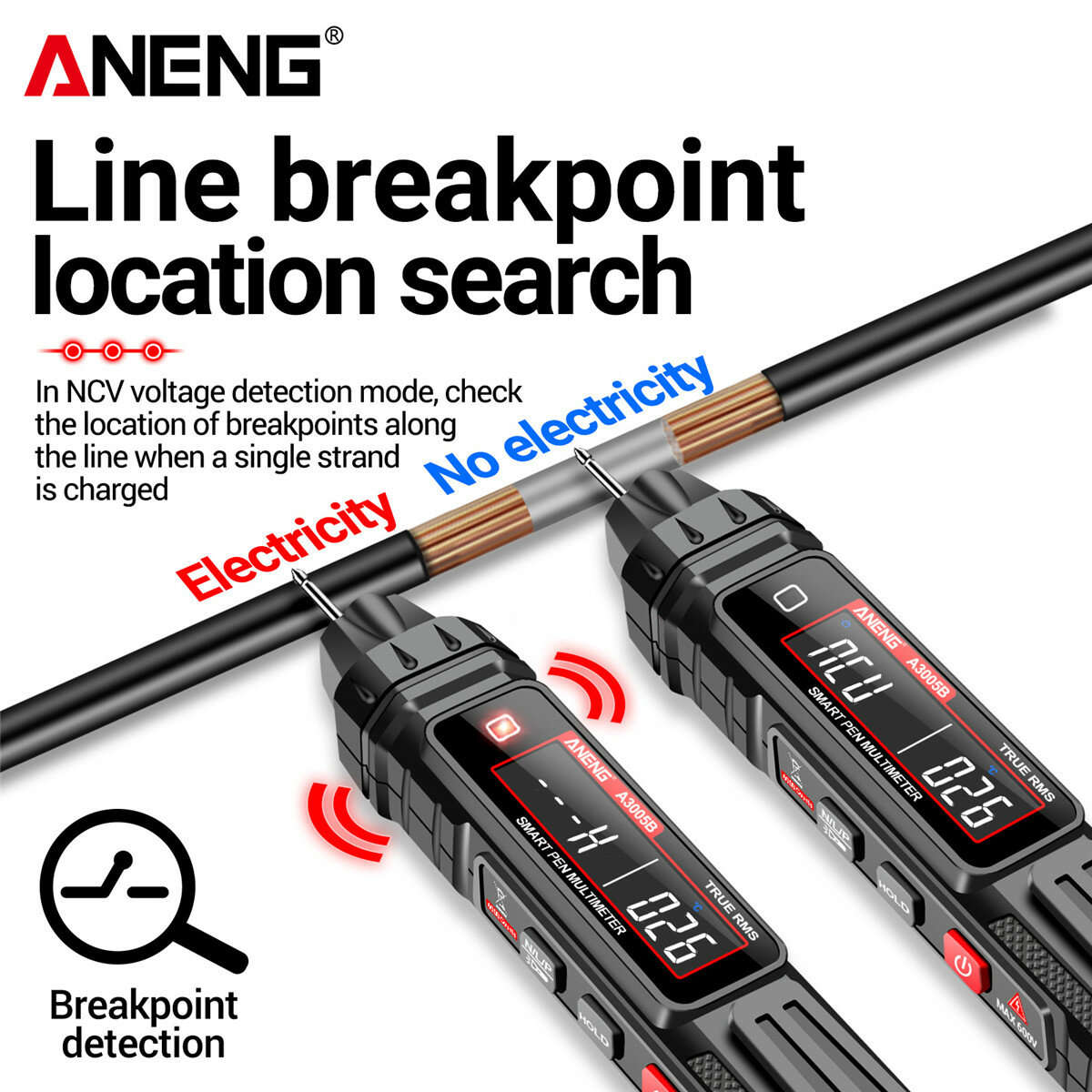 A3005B Pro - ANENG A3005B A3005BPro Digital Multimeter Smart Pen Type Multi-Functional Tester with B
