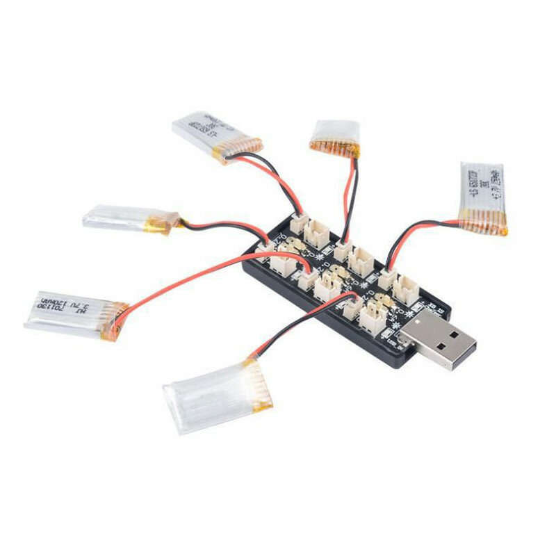 3.7V General Voltage - 1S 6CH USB Charger 3.7V/4.2V 3.8V/4.35V Charging Hub Board PH1.25 Ph2.0 Adapt
