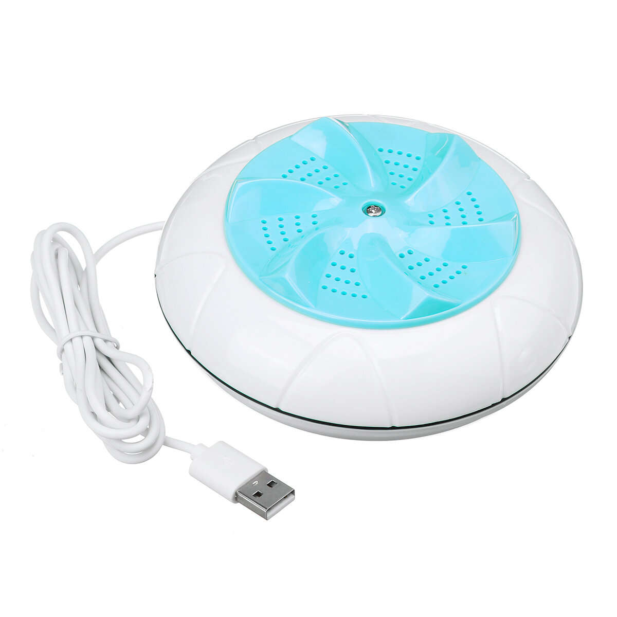 Portable Mini USB Ultrasonic Clothes Washer Washing Machine Spin Laundry Washer - White