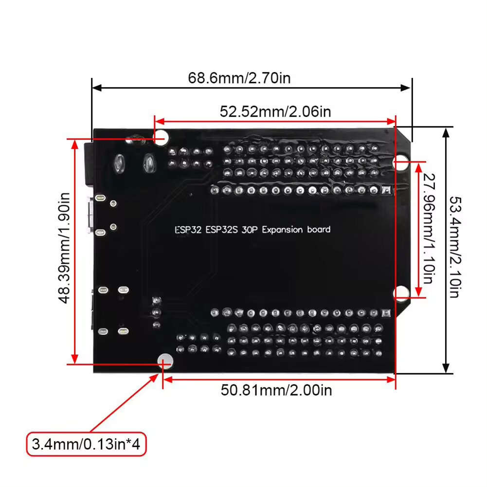 1 SET CH340 - ESP32 Expansion Board Compatible with ESP32 WiFi+bluetooth Dual Core ESP32-DevKitC-32