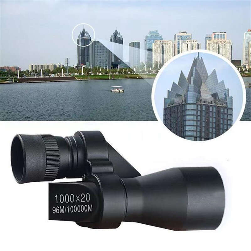 Telescope + Photo Clip + Stand - 1000x20 Mini Portable High Definition Long Range Clear Monocular Te