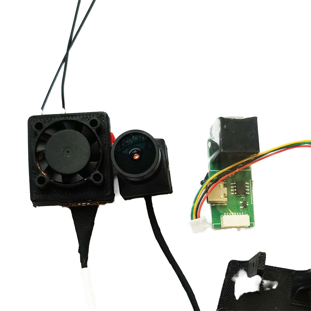 Air Unit Set with Receiver - OpenIPC 4K 2W Digital FPV Air Unit Set w/ Dual Antenna 1-Key Record/Sca