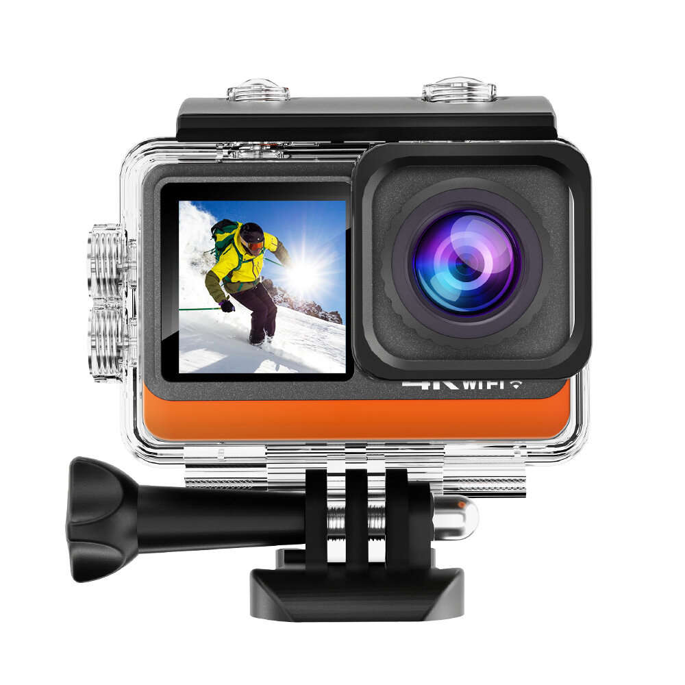 #1 - AUSEK 4K Sports Camera 2.0" Touch Screen with accessories Waterproof Action Camera HD Motorcycl