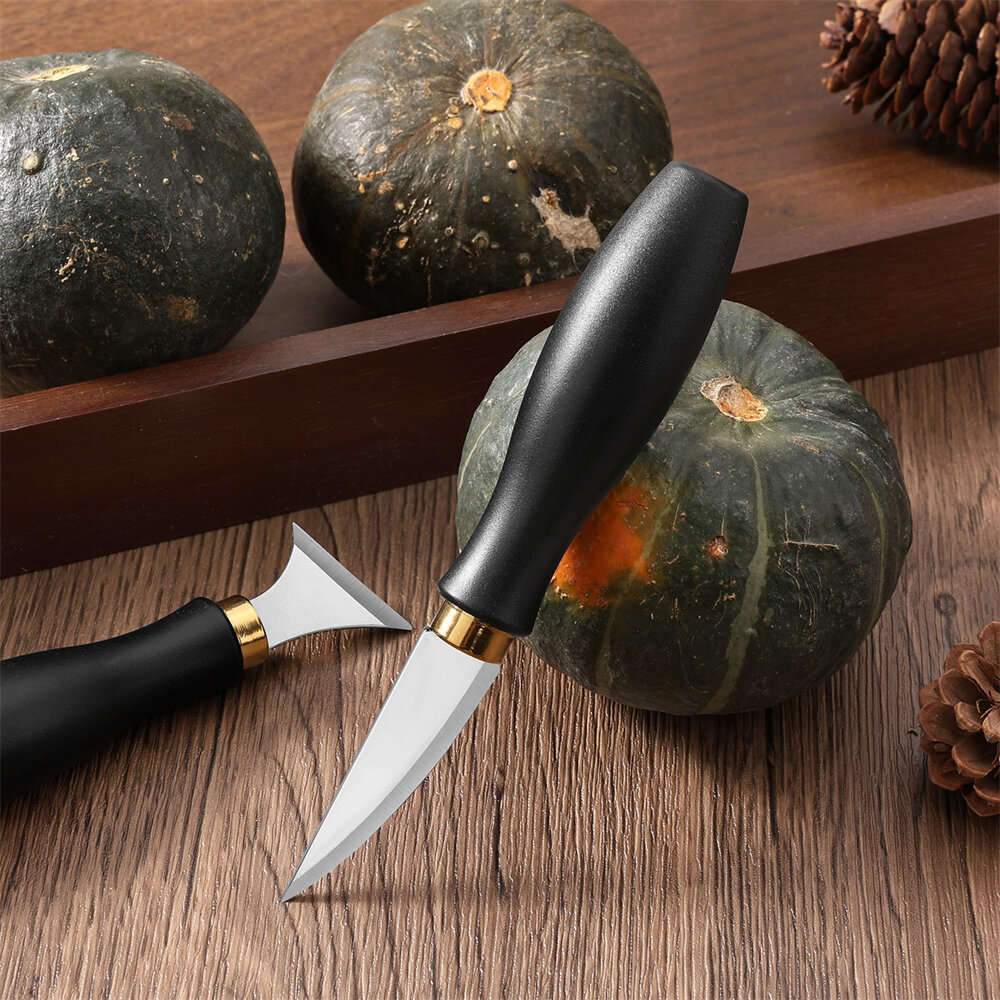 4 PCS - 4pcs Woodworking Carving Tool Kit Stainless Steel Blade Ergonomic Handle Professional Detail