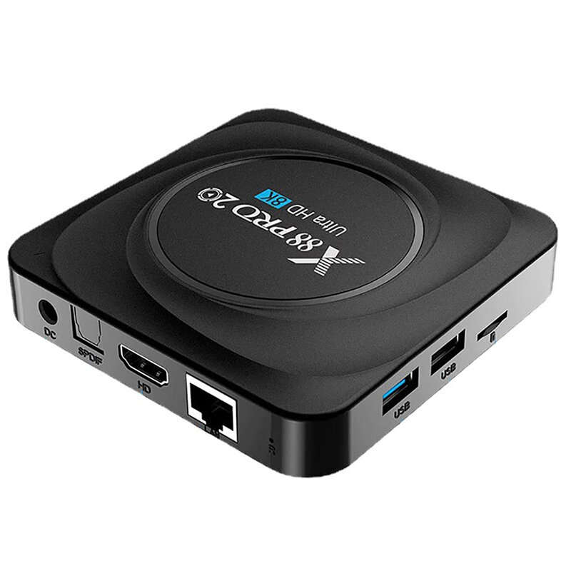 EU Plug - X88 PRO20 8+64G Anroid 11.0 TV Box RK3566 Quad-core Support 8K UHD WiFi 6 bluetooth-Compat