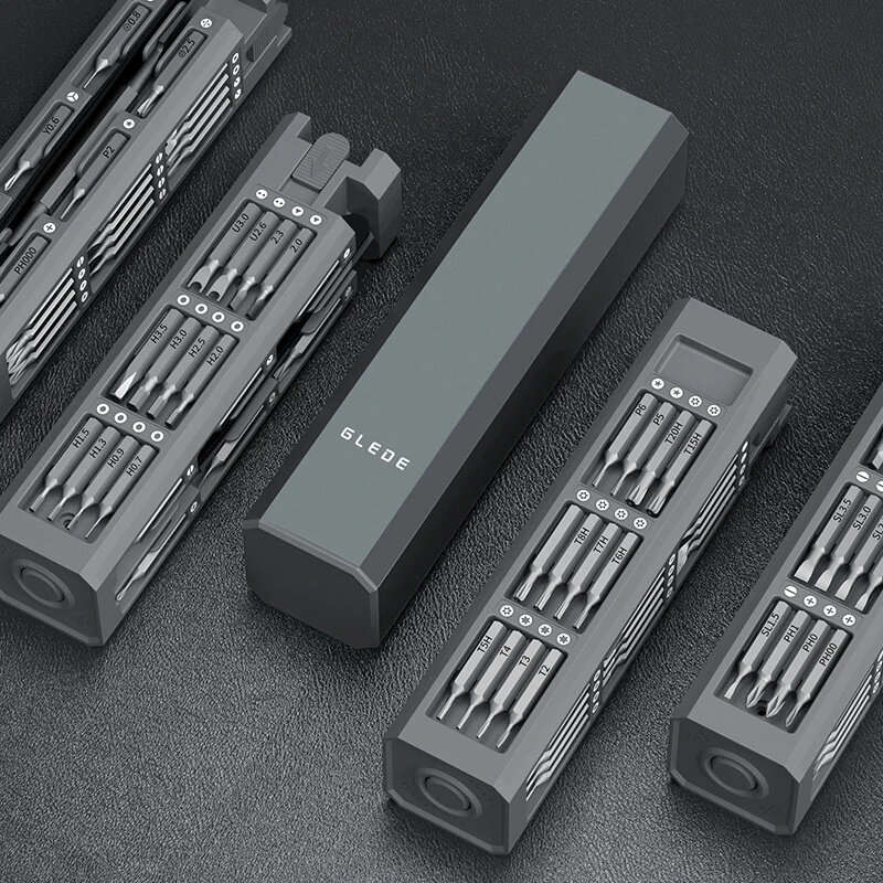Black - 44 in 1 Magnetic Precision Screwdriver Set Magnetic Tips Portable Storage Case PH SL Y H U T