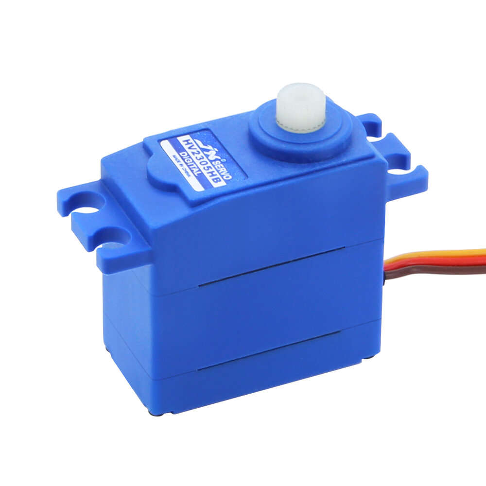 Blue - JX PDI-HV2305HB 23g Medium-Sized Plastic Gear IP67 Waterproof Digital RC Servo Non-Programmab