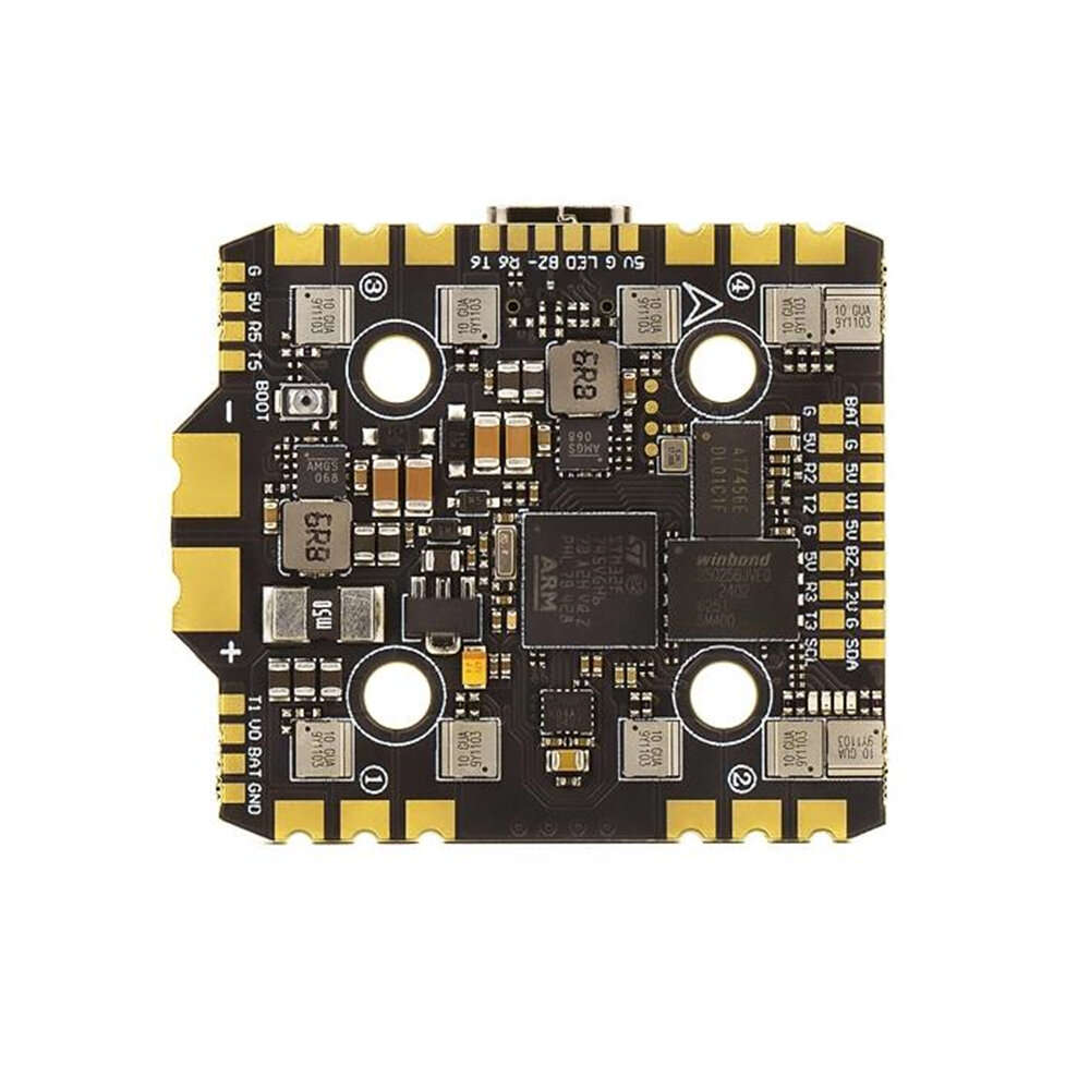 F745+40A - 20*20mm Axisflying ARGUS F745 Flight Controller with 5V 12V BEC Output & 40A 4-6S ESC Sta