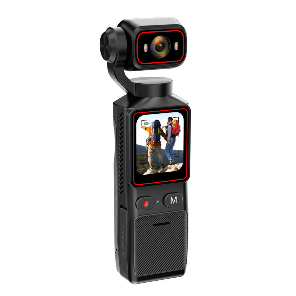 #1 - L19 4K Touch Screen Action Camera WiFi 1.69 Inch IPS 180 Degree Rotatable EIS Handheld Video Re