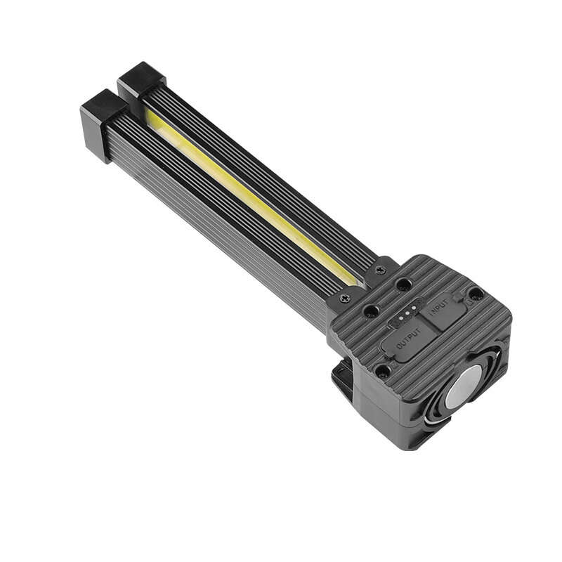 Double-sided COB 90-degree Folding Work Light Strong Magnet with Hook Maintenance Light Outdoor COB