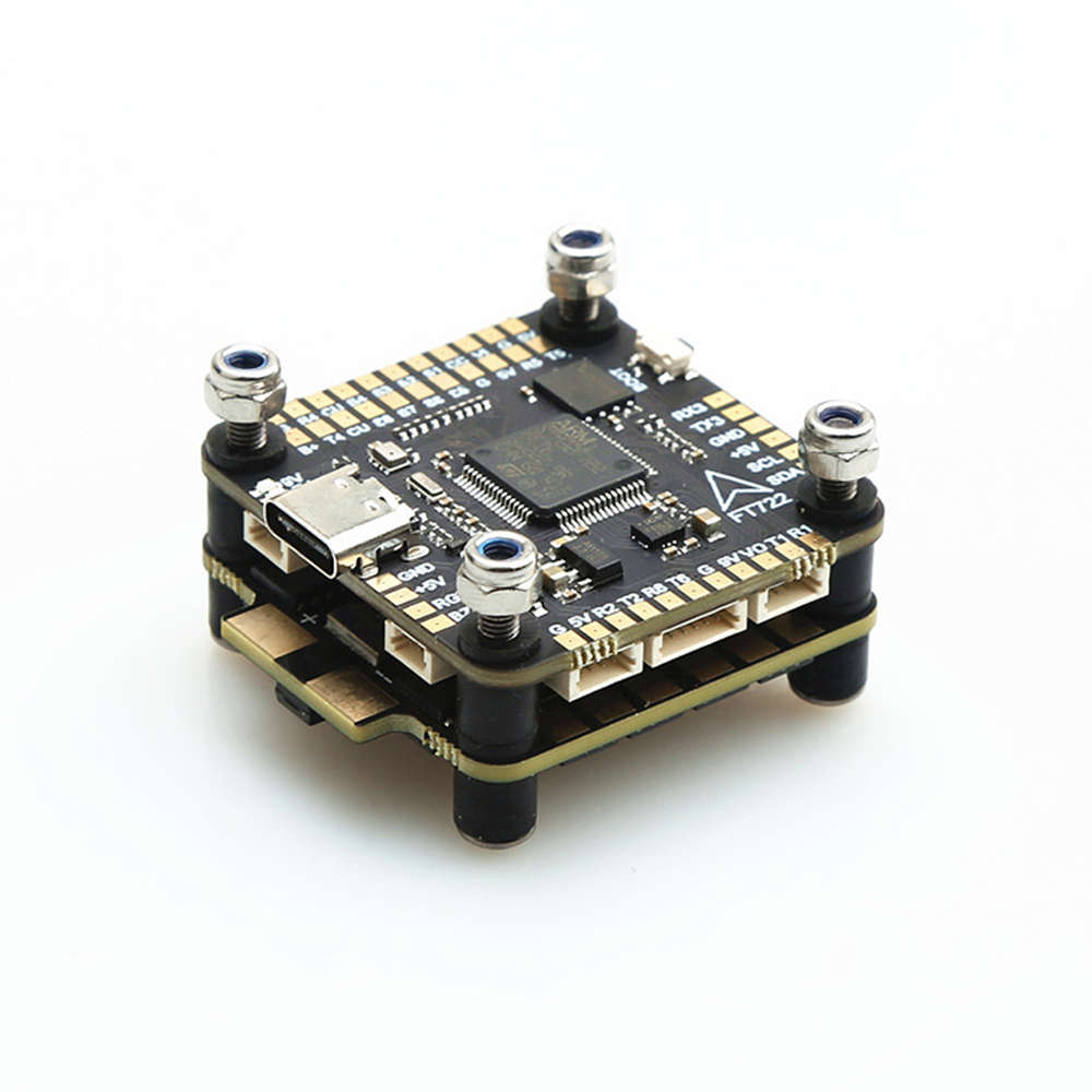F722+60A Stack - 30.5mm*30.5mm TEARCKEP F722 X8 Flight Controller 5V 10V BEC Output with 60A 3-6S 4i