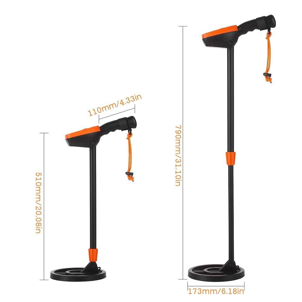 Md1012 Lcd Display Metal Detector Pinpointer Waterproof Search Coil Metal Finder Treasure Hunter Gol