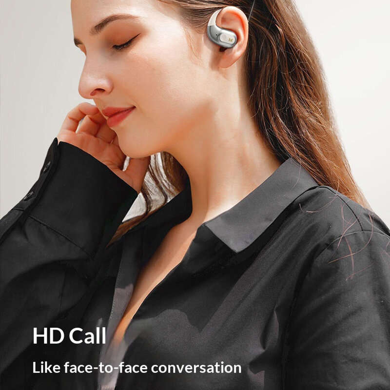 White - Monster AC330 OWS Headset Wireless bluetooth 6.0 Eaarphone 14.2mm Large Moving Coil IPX5 Wat