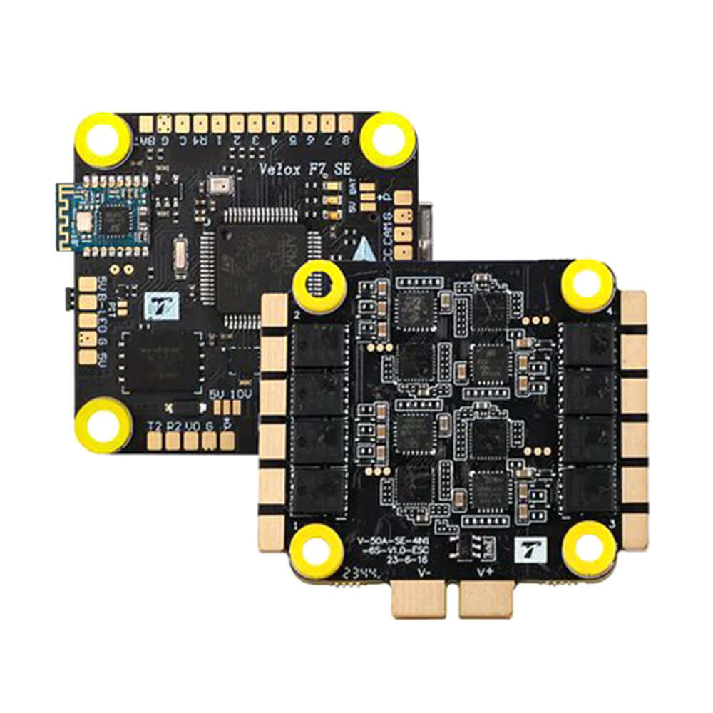 TMOTOR Velox F7 SE V70A Stack F7 Wireless Buletooth Flight Controller and 70A 3-6S 4in1 ESC Support