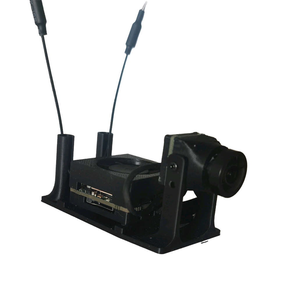 Air Unit Set with Receiver - OpenIPC 4K 2W Digital FPV Air Unit Set w/ Dual Antenna 1-Key Record/Sca