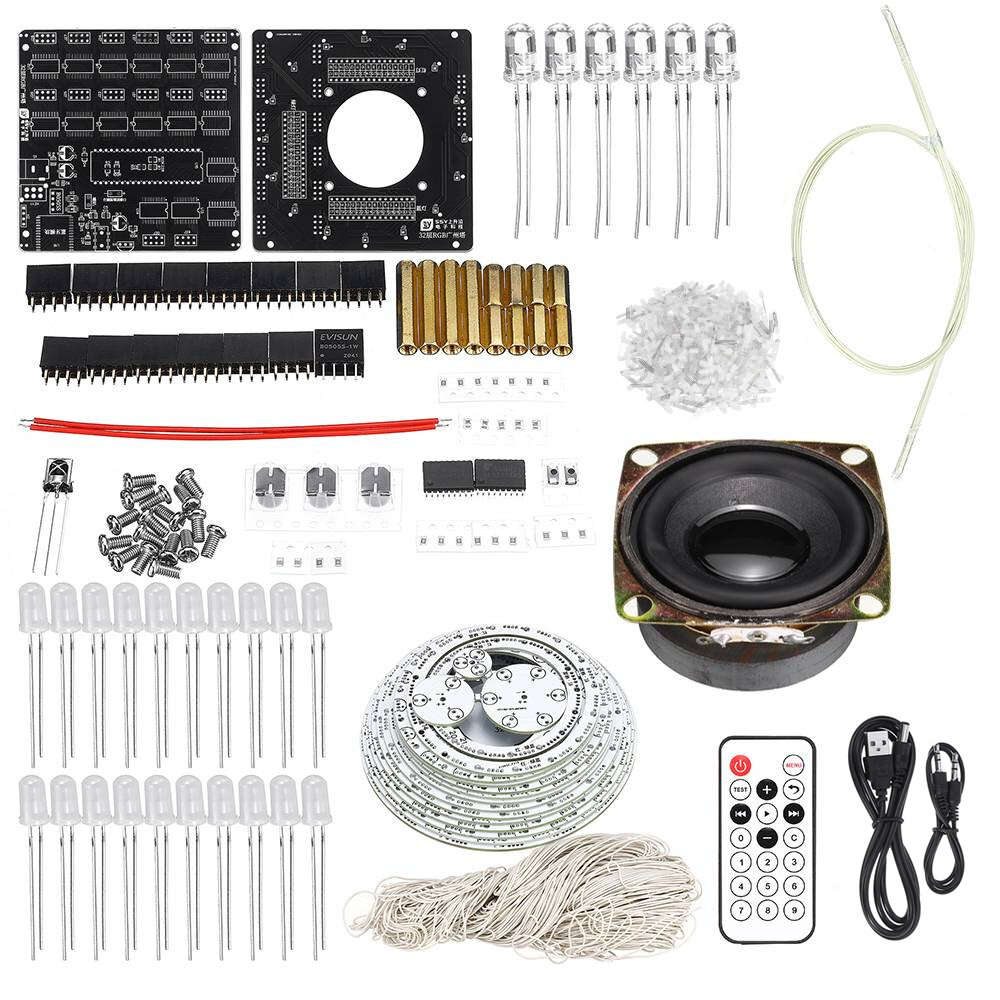 lamp ring version - DIY Kit Electronic Training Welding Production Light Cube Canton Tower LED Light