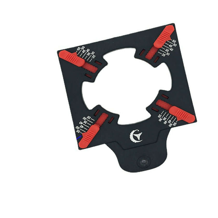 6 Folding Aluminum Alloy Ruler Multi-Angle Measurement Tool Tile Positioning Hole Opener Mold Templa