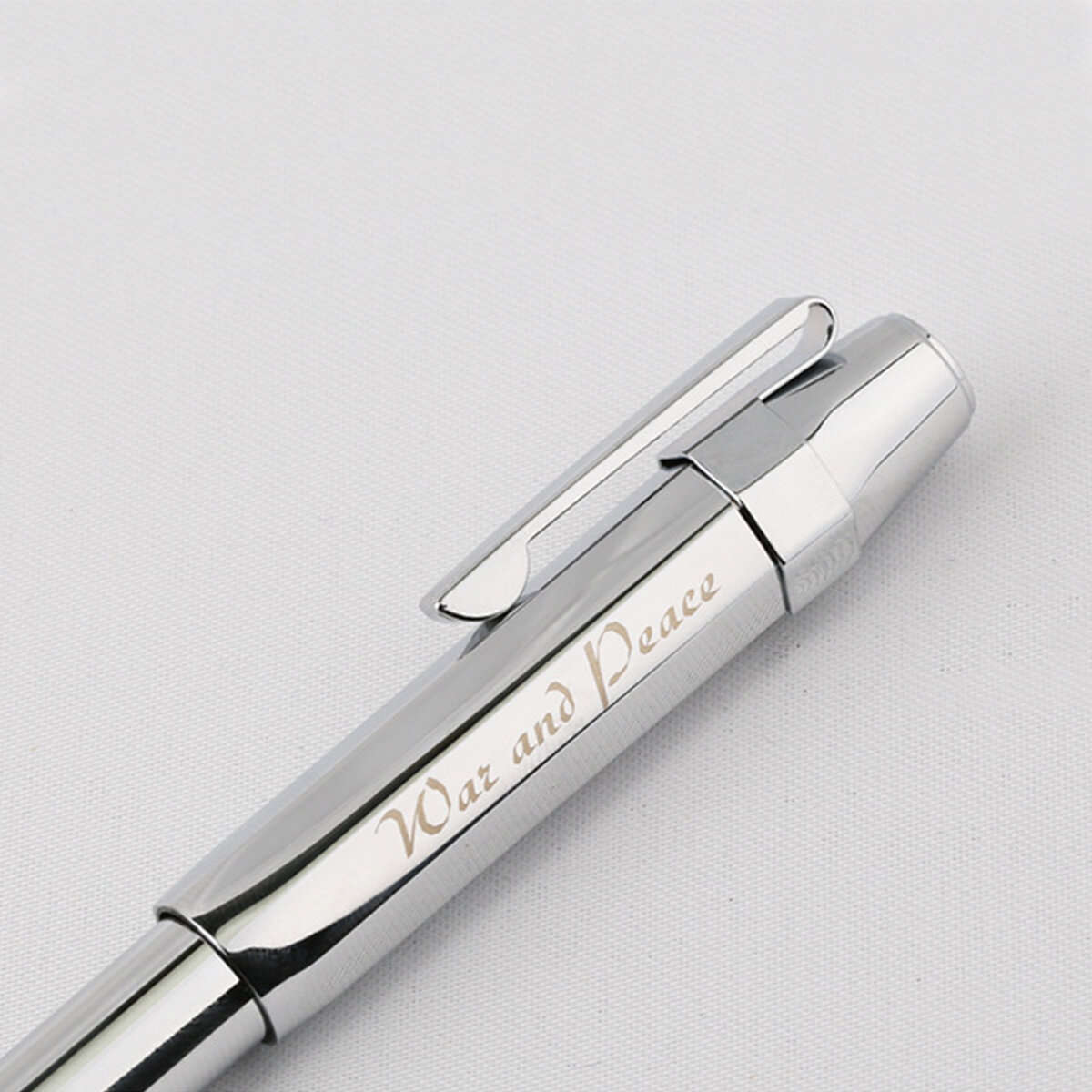 Metal Fountain Pen Short Smooth Calligraphy Writing Pen Ink Gel Pen with Iron Case Gift for Students