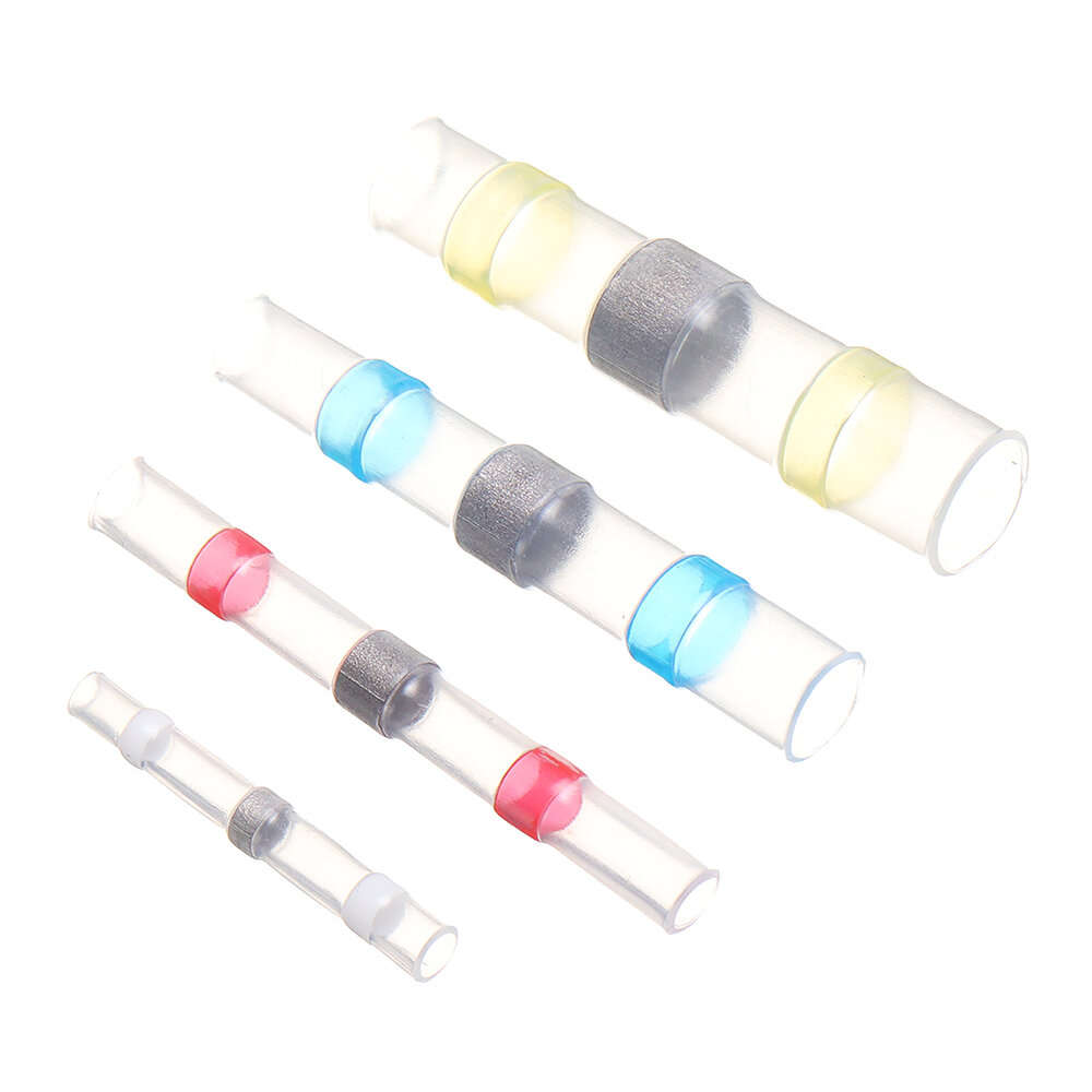 50PCS Solder Seal Wire Connectors Waterproof Heat Shrink Butt Connectors Electrical Wire Terminals I