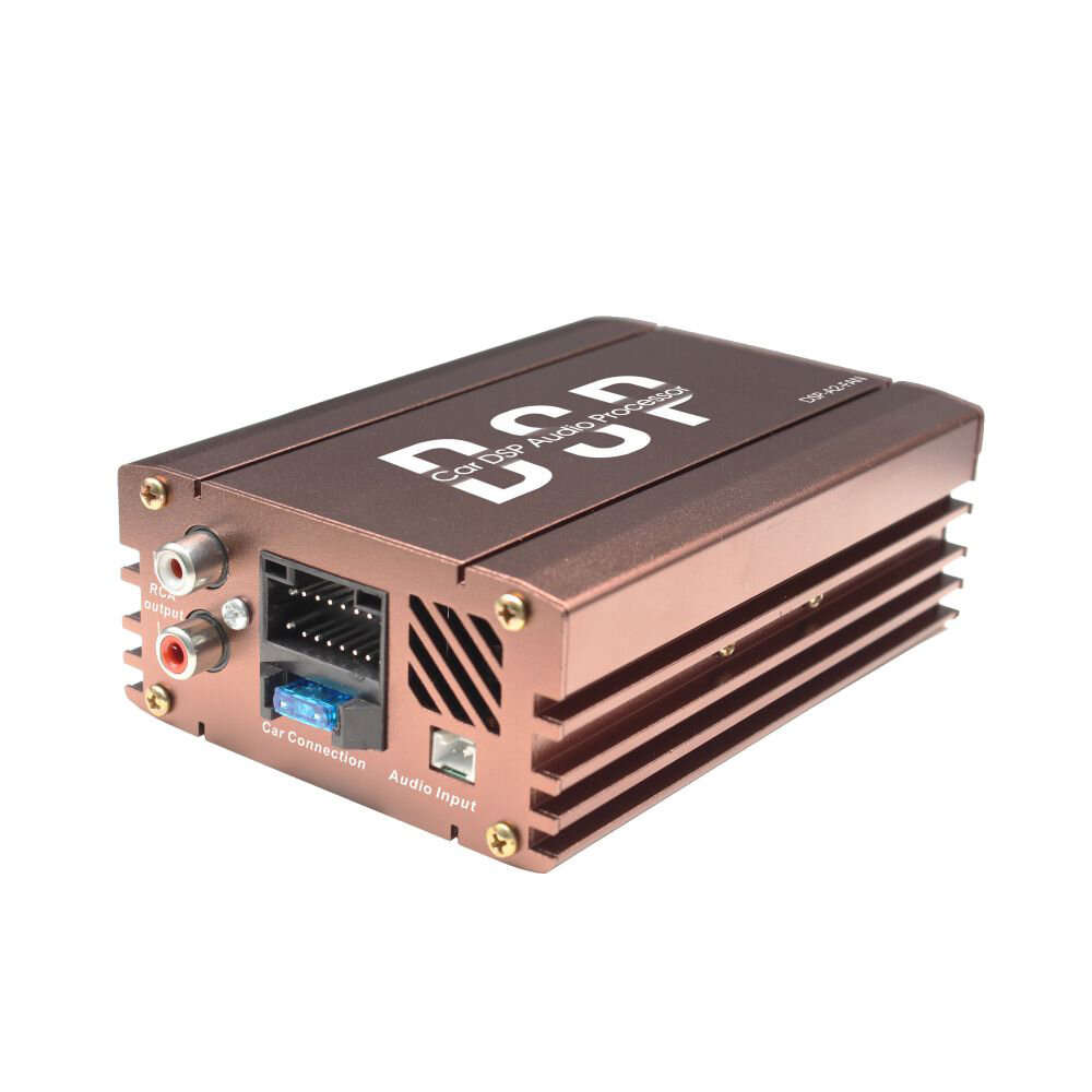 Brown - DSP 4 Channels 20-20kHz Car Amplifier Audio Processor Fan Style 4 Maximum Stable Load Mobile