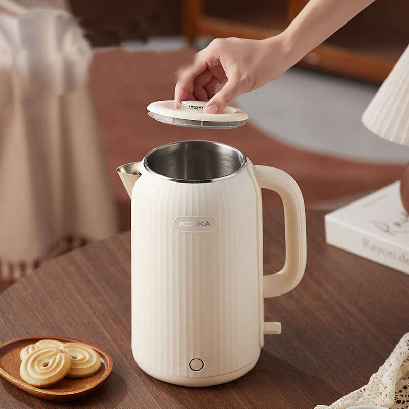 Insulated Version - KONKA 2.5L 1800W Electric Kettle Water Boiler & Thermos 2-in-1 Fully Automatic I