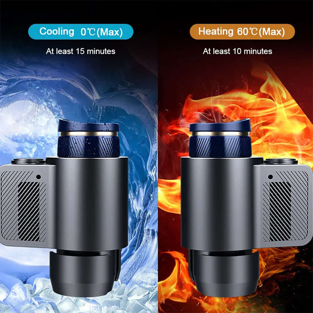 1 - Smart 2-in-1 Car Heating Cooling Cup Cold Hot Coffee Milk Electric Beverage Warmer Cooler Holder