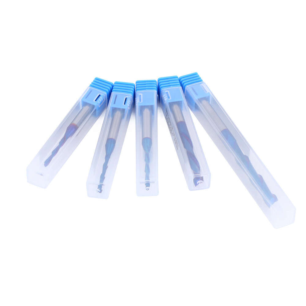6.35x6.35x50.8x101.6mm - LAVIE 6.35mm 1/4" Shank Solid Carbide Bit Up Cut Flush Trim Bit Down Cutter