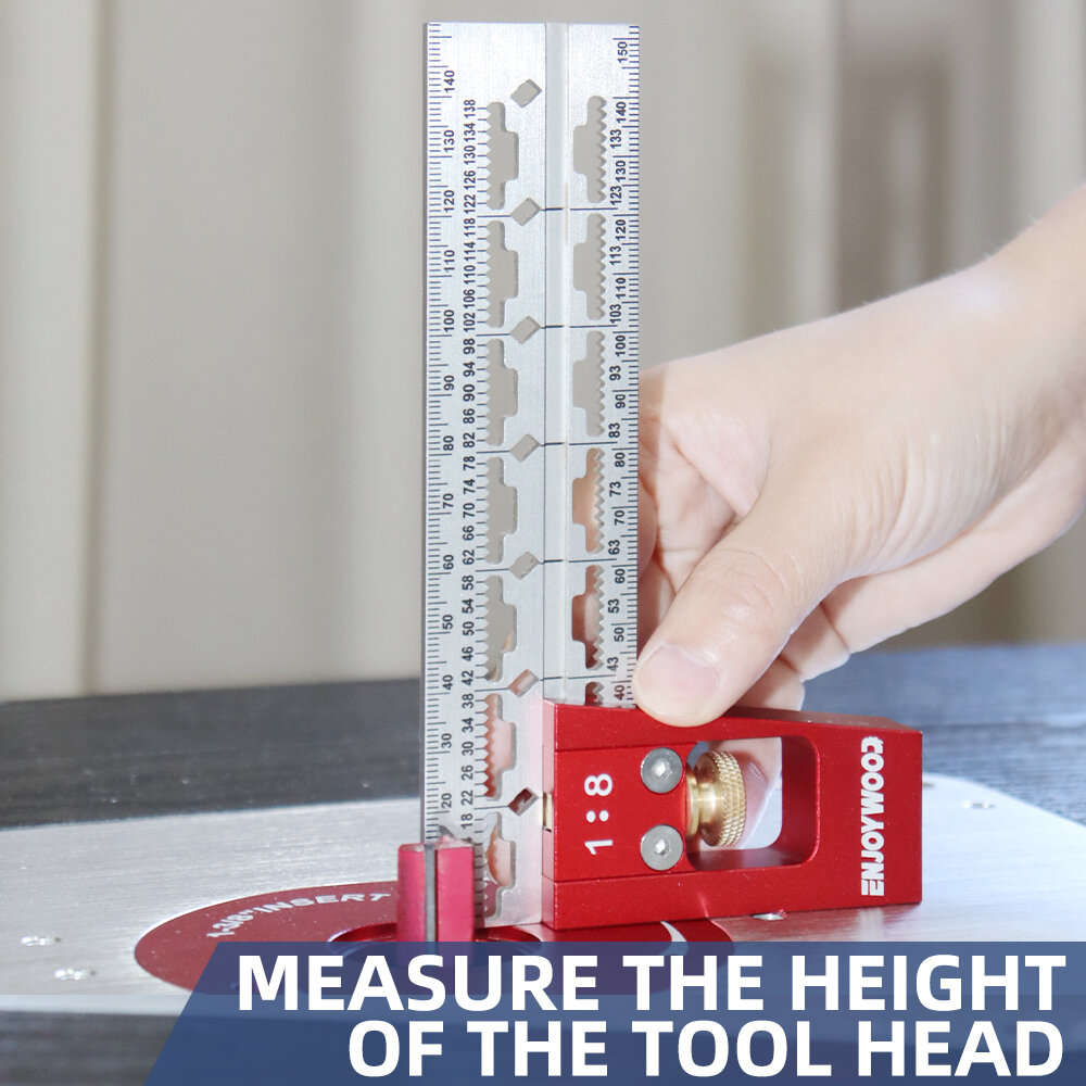 #B - ENJOYWOOD Stainless Steel Dovetail Marker Gauge Dovetail Jig Guide Woodworking Scriber 45 Degre